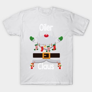 Oiler Claus Santa Christmas Costume Pajama T-Shirt